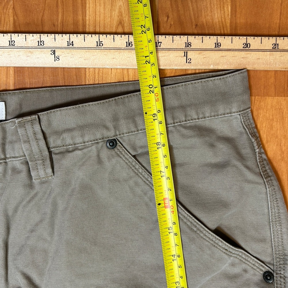 Columbia Mens Carpenter Cargo Shorts Utility Workwear 40 Khaki Grey - Picture 7 of 9